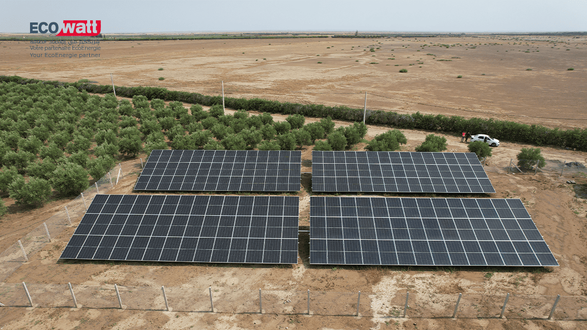 Installation solaire d’une puissance de 120 kWc pour un domaine agricole